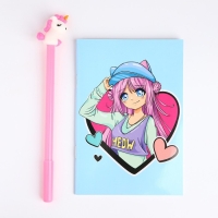 Подарочный набор для девочки &laquo;Супер девочка&raquo;, сумка, ручка, блокнот