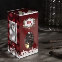 Светодиодная фигура &laquo;Золотистый фонарь&raquo; 8 &times; 12 &times; 6 см, пластик, батарейки AG13х3 (в комплекте), свечение тёплое белое