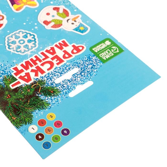 Магнит - фреска своими руками на новый год &laquo;Снеговик и мишка&raquo;, набор 4 шт, набор для творчества