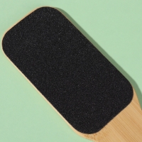 Пилка для ног &laquo;BAMBOO&raquo;, наждачная, двусторонняя, с подвесом, 25 см, бамбуковая