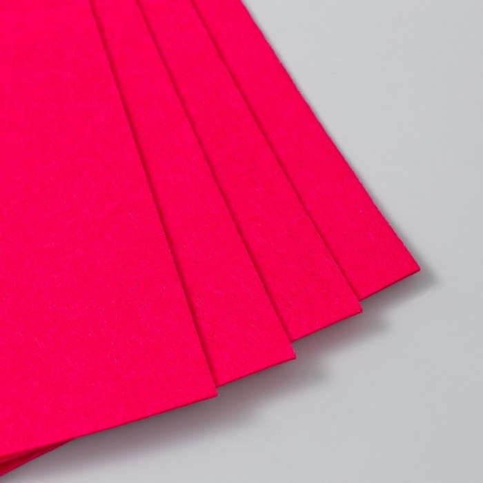 Фетр 2 мм Фетр 2 мм "Фуксия" набор 4 листа 30х40 см