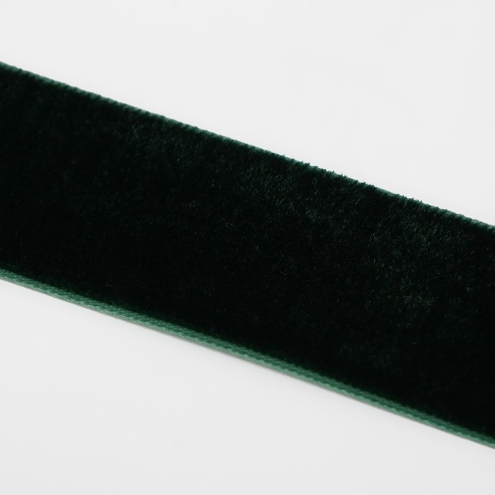 Лента бархатная, 25 мм, 18 ± 1 м, цвет зелёный №165 Лента бархатная, 25 мм, 18 ± 1 м, цвет зелёный №165