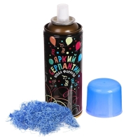 Спрей для новогоднего декора &laquo;Серпантин&raquo;, 250 мл., цвет синий, на новый год