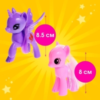 Набор пони &laquo;Милашка&raquo; 2 шт., с аксессуарами, цвета МИКС