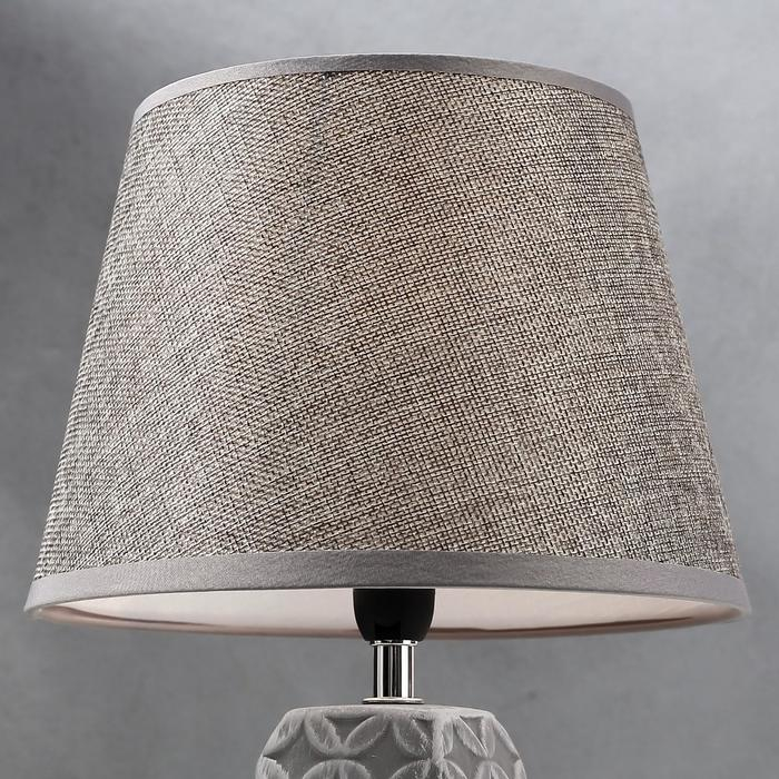 Лампа настольная 16445/1GR E14 40вт серый 22х22х34 см RISALUX