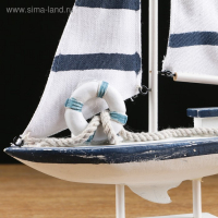 Яхта «Виват», 21х7х32 см, белая Яхта «Виват», 21х7х32 см, белая