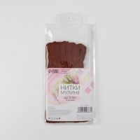 Набор ниток мулине №3857, 8 &plusmn; 1 м, 6 шт, цвет тёмно-коричневый