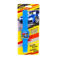 Музыкальные часики &laquo;Супер гонщик&raquo;, детские, звук, цвет синий