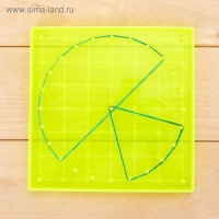 Геоборд двусторонний &laquo;Транспорт&raquo; со сменными картинками и резиночками, по методике Монтессори