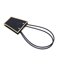 Сумка для цветов &laquo;Чёрная&raquo;, с тиснением, влагостойкая, 12 x 12 - 8 x 8 - 12,5 см