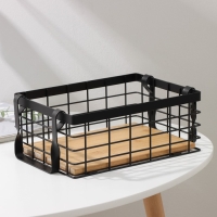 Корзина универсальная SAVANNA &laquo;Эстетика&raquo;, 25&times;18,3&times;10 см, цвет чёрный