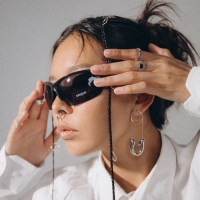 Серьги булавки &laquo;Модерн&raquo;, цвет серебро