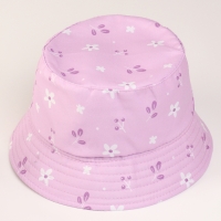 Панама детская для девочки &laquo;Полянка&raquo;, цвет сиреневый, р-р 48-50