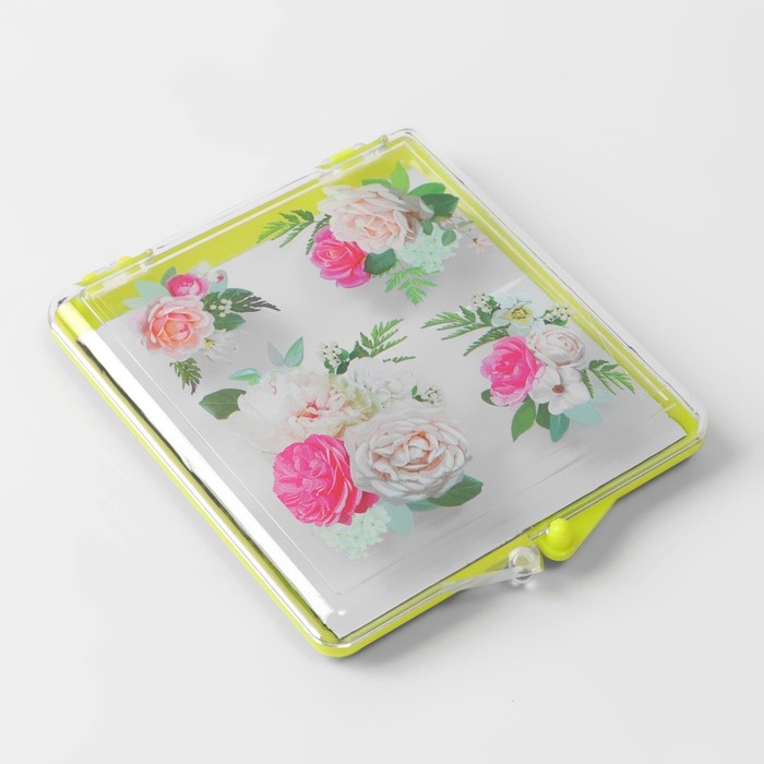 Игольница магнитная &laquo;Цветы&raquo;, с иглами, 7 &times; 8 см, цвет жёлтый