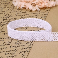 Кружево вязаное, 22 мм × 10 ± 1 м, цвет белый Кружево вязаное, 22 мм × 10 ± 1 м, цвет белый