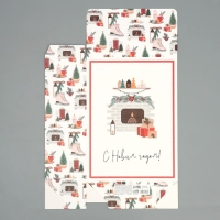 Коробка подарочная новогодняя складная &laquo;Хюгге&raquo;, 22 х 30 х 10 см, Новый год