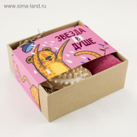 Подарочный набор Этель "Звезда в душе" полотенце 30х60 см и банные аксессуары Подарочный набор Этель "Звезда в душе" полотенце 30х60 см и банные аксессуары