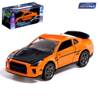 Машина металлическая &laquo;Ночные гонки&raquo;, инерцинная, 1:32, открываются двери, звуковые и световые эффекты, цвет оранжевый