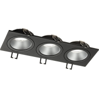 Светильник встр ARTIN скрыт ламп прямоуг 260х92х40мм монтаж отв 80х230мм 3хGU5.3 Al черн 514 Светильник встр ARTIN скрыт ламп прямоуг 260х92х40мм монтаж отв 80х230мм 3хGU5.3 Al черн 514