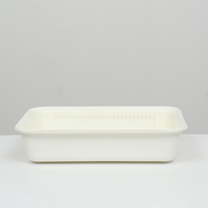 Туалет с сеткой, 35,5х26х7 см, белый