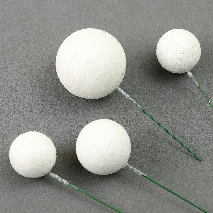 Набор топперов «Бусины», набор 20 шт., цвет белый Набор топперов «Бусины», набор 20 шт., цвет белый