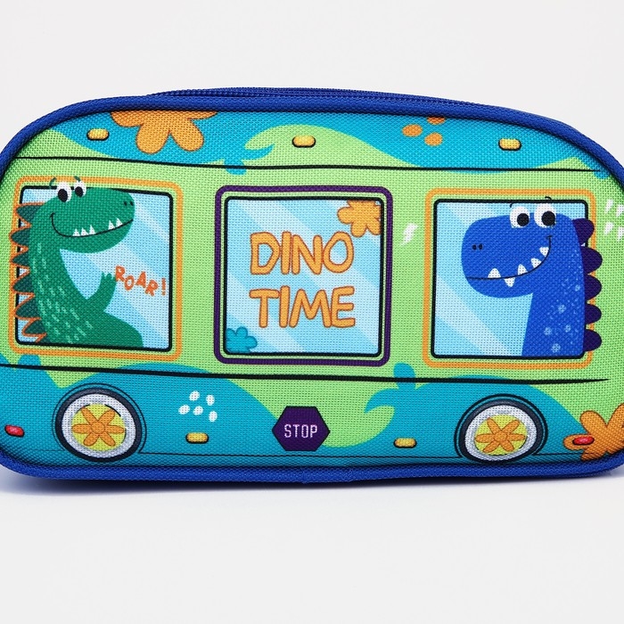 Сумка поясная детская для девочки &laquo;Динозаврики&raquo; 20х11х4см