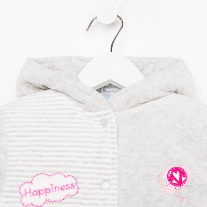 Комбинезон для мальчика, рост 68 см, цвет серый