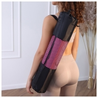 Чехол для йога-коврика Sangh, 68&times;25 см, для коврика толщиной до 8 мм, цвет чёрный