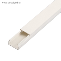 Кабель-канал IEK ECOLINE, 15х10 мм, L=2000 мм, пластик, белый