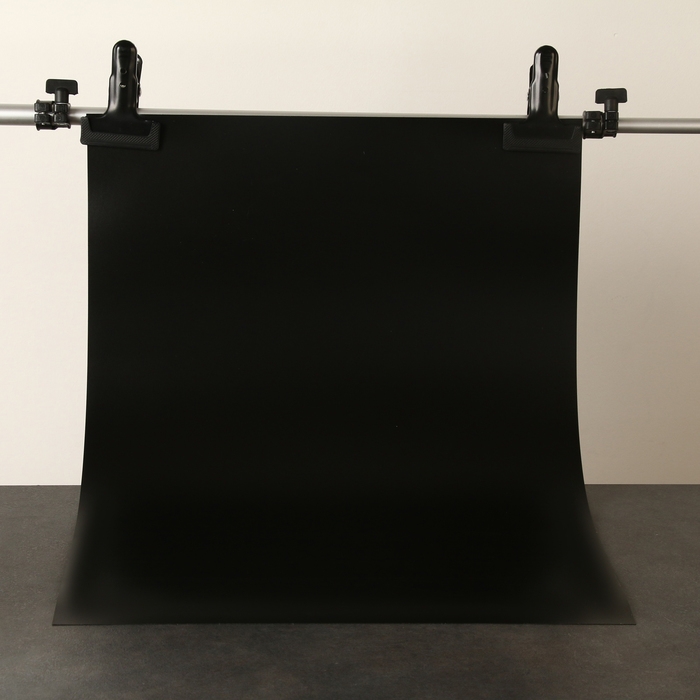 Фотофон для предметной съёмки Фотофон для предметной съёмки "Чёрный" ПВХ, 50 х 70 см