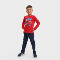Футболка с длинным рукавом "Тачки", Disney, рост 98-104, красный