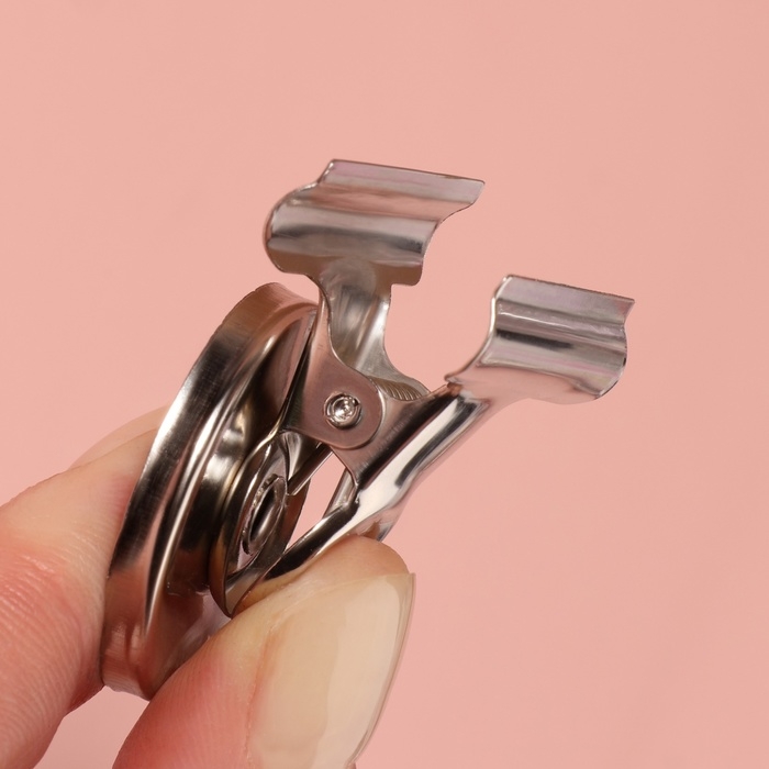 Зажимы для кроя с магнитом, 3,1 см, 5 шт, цвет серебряный