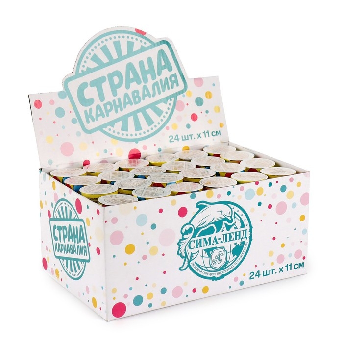 Хлопушка пружинная «На счастье», 11см Хлопушка пружинная «На счастье», 11см