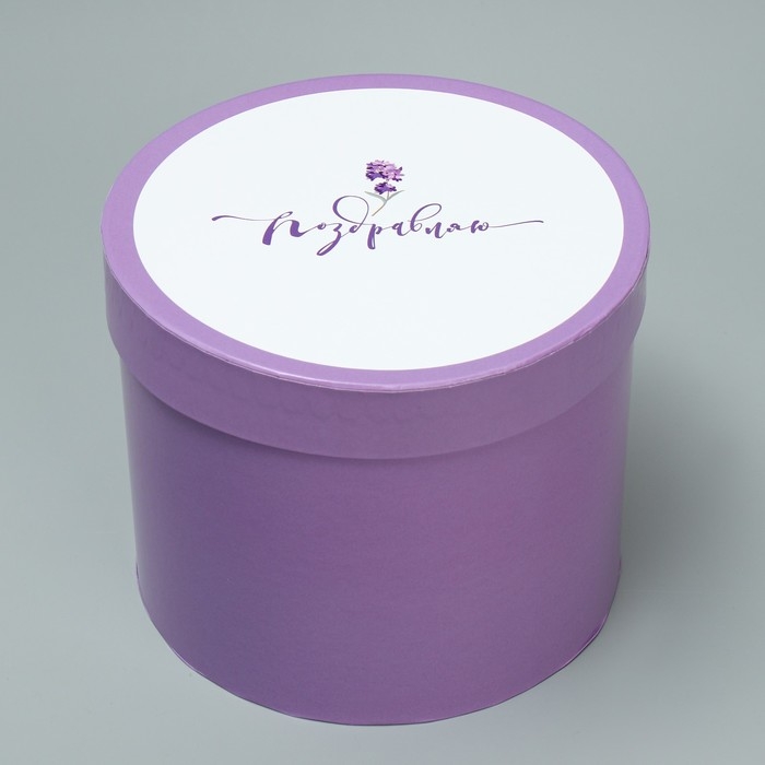 Набор шляпных коробок 5 в 1, упаковка подарочная, «Лаванда», 13 х 14 ‒ 19.5 х 22 см Набор шляпных коробок 5 в 1, упаковка подарочная, «Лаванда», 13 х 14 ‒ 19.5 х 22 см