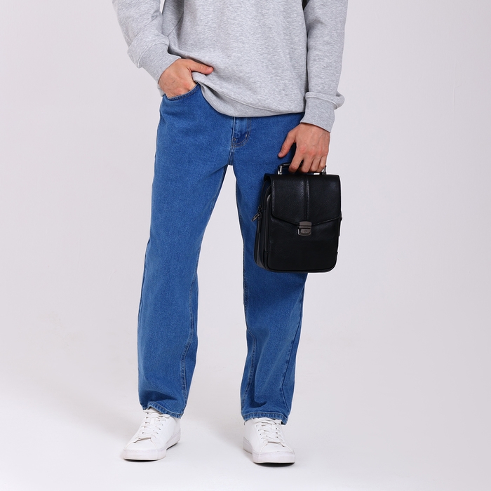 Сумка мужская Goran Tomp, искусственная кожа, цвет чёрный Сумка мужская Goran Tomp, искусственная кожа, цвет чёрный