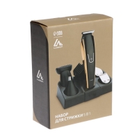 Набор для стрижки Luazon LTRI-15, 5 в 1, 6 Вт, 3/6/9/12 мм, триммер, АКБ, чёрный Набор для стрижки Luazon LTRI-15, 5 в 1, 6 Вт, 3/6/9/12 мм, триммер, АКБ, чёрный