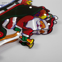 Светодиодная фигура &laquo;Дед Мороз в санях&raquo; 45 &times; 24 см, пластик, 220 В, свечение мульти (RG/RB)