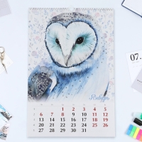 Календарь перекидной на ригеле А3 "Акварельные совушки" 2025 год, 32 х 48 см Календарь перекидной на ригеле А3 "Акварельные совушки" 2025 год, 32 х 48 см