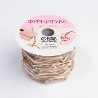 Цепочка для сумки, железная, 22 &times; 7 мм, 3 &plusmn; 0,1 м, цвет золотой
