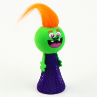 Стрелялка &laquo;Смайлик&raquo;, с волосами, цвета МИКС