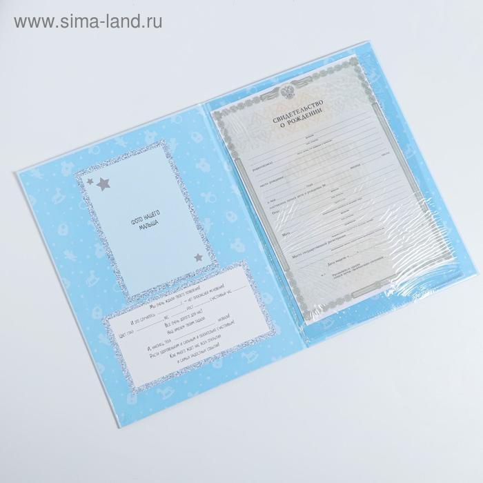 Папка для свидетельства о рождении &laquo;Мои первые документы&raquo;, для мальчика, А4