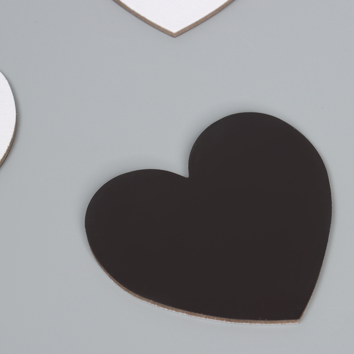 Набор холстов на магните &laquo;Сердце&raquo;, 7,5 см, 4 шт