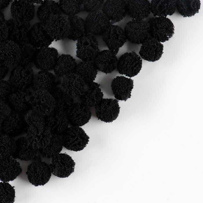 Набор деталей для декора «Бомбошки», 100 шт., размер одной шт. — 1 см, цвет черный Набор деталей для декора «Бомбошки», 100 шт., размер одной шт. — 1 см, цвет черный