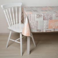 Скатерть на нетканой основе многоразовая с бейкой &laquo;Кружево&raquo;, 135&times;180 см, цвет серый