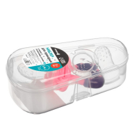 Ниблер с силиконовыми сеточками, размеры S, M, L, в футляре, цвет розовый Ниблер с силиконовыми сеточками, размеры S, M, L, в футляре, цвет розовый