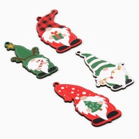 Ёлочная игрушка новогодняя , 4 шт, набор, гномики Ёлочная игрушка новогодняя , 4 шт, набор, гномики