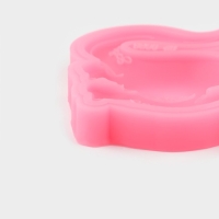 Молд &laquo;Динозавр&raquo;, силикон, 8&times;8&times;12 см, цвет розовый