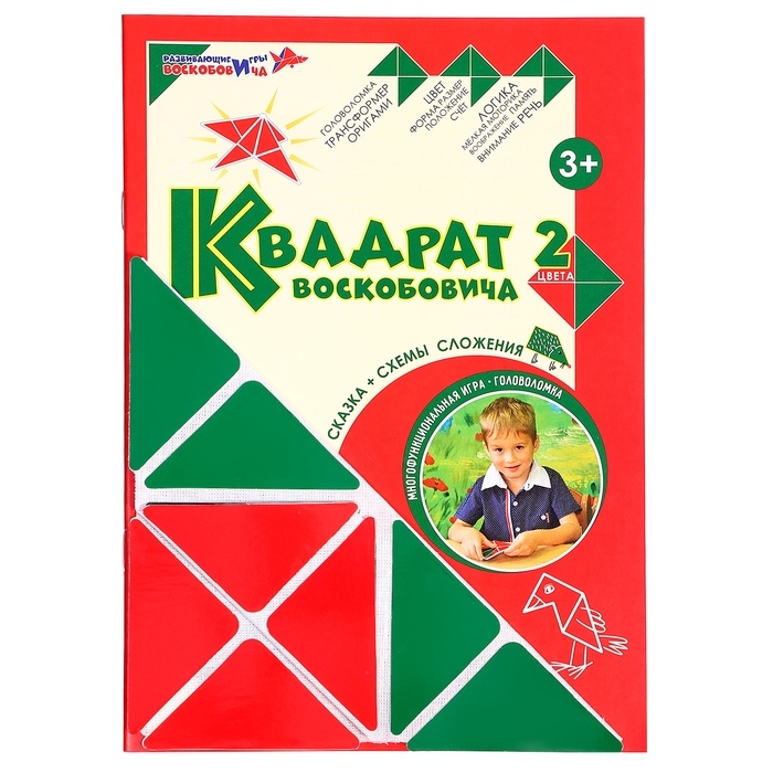 Развивающая игра &laquo;Квадрат Воскобовича&raquo;, 2 цвета