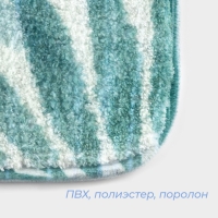 Коврик для ванной и туалета SAVANNA &laquo;Баунти&raquo;, 50&times;80 см, цвет зелёный