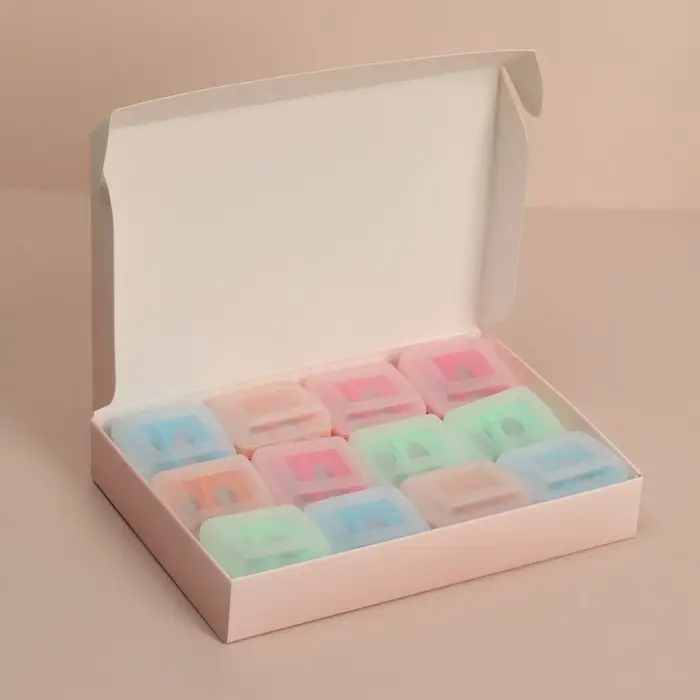 Точилка косметическая, с крышкой, двойная, МИКС